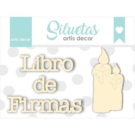 Chipboard "LIBRO DE FIRMAS" Artis Decor