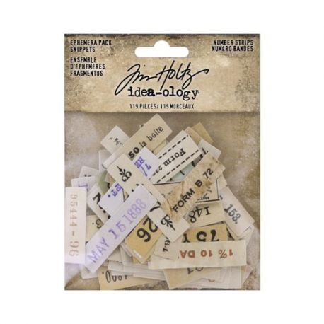 Tim Holtz® Ideaology Ephemera Snippets Numbers Strips