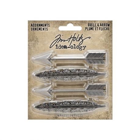 Tim Holtz® Ideaology Adornments Quill and Arrow
