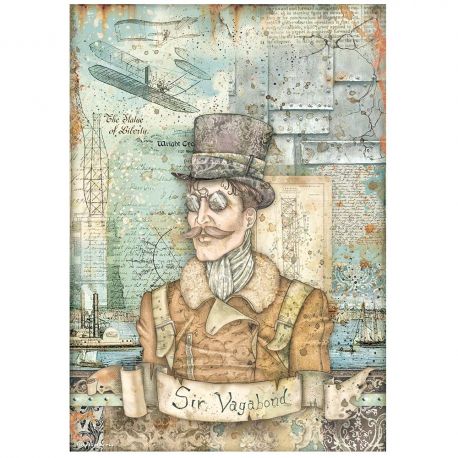 Papel de arroz Alta calidad A4 Sir Vagabond Aviator "Image"