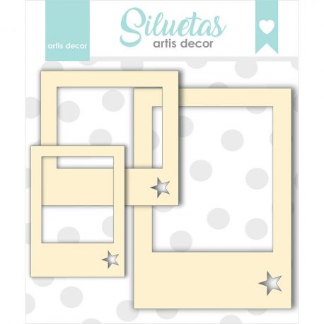 Chipboard POLAROID ESTRELLA Artis Decor