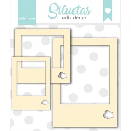 Chipboard POLAROID NUBE Artis Decor