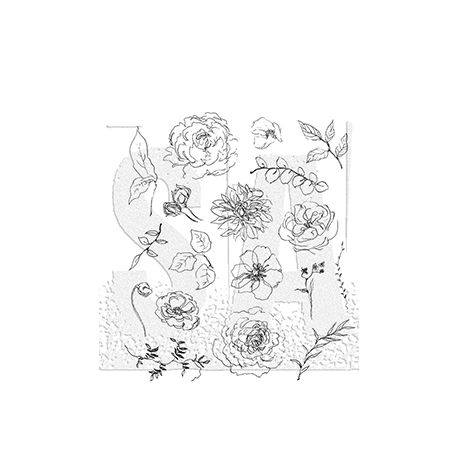 Tim Holtz® Stamp Set: Floral Elements