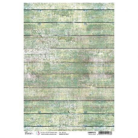 Papel de Arroz A4 Ciao Bella - "GREEN WOOD"