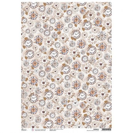 Papel de Arroz A3 Ciao Bella -  White Wood