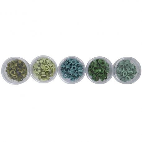 Eyelets - Set de 5 tonos - VERDES