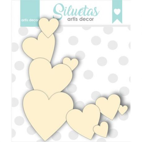 Chipboard CORAZONES Artis Decor