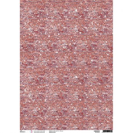 Papel de Arroz A3 Ciao Bella - Red Bricks