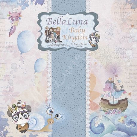 BELLALUNA BANY KINGDOM COLLECTION 24 PAPELES 8"X8"