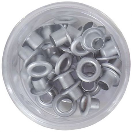 Eyelets - METALICO PLATA MATE - 30ud