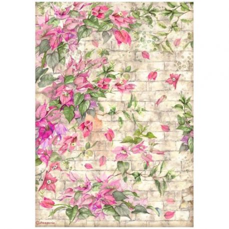 Papel de arroz Alta calidad A4 Blue Dream "Bougainvillea"