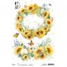 Papel de Arroz A4 Ciao Bella - Sunflowers Garland