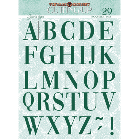 Troquel "Alphabet" - SAVOIR FAIRE - Vintage Odyssey