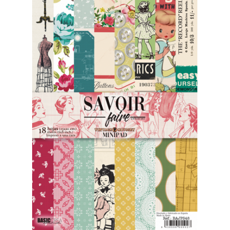 Recortables  A5  SAVOIR FAIRE - Vintage Odyssey