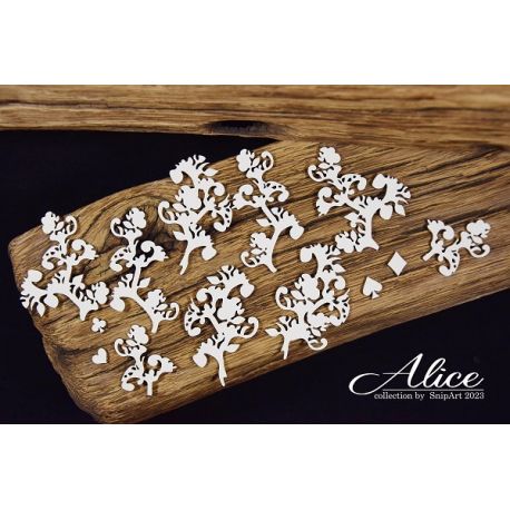Chipboards Floral Ornaments - Alice