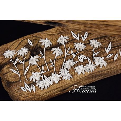 Chipboard Coneflower- Flowers