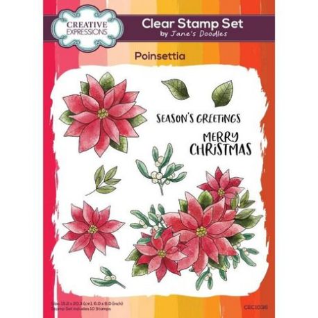 Poinsettia Stamp - Creative Expressions