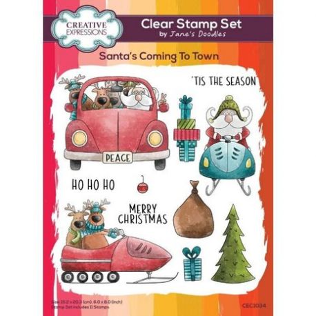 Santa's Coming Stamp - Creative Expressions