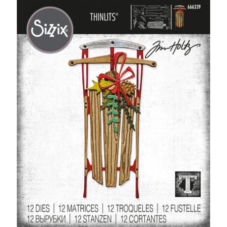 Troquel Sizzix THINLITS "Vintage Sled" by Tim Holtz