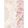 Papel de arroz A4 Romance Forever - BORDE FLORAL