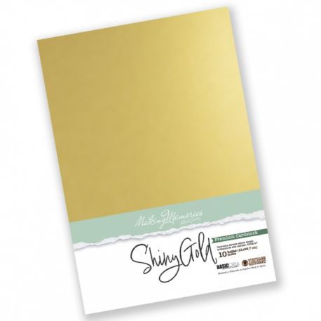 Shinny Gold Premium Cardstock DinA4 (10 hojas)