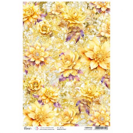 Papel de Arroz A4 Ciao Bella - Glow Blossom