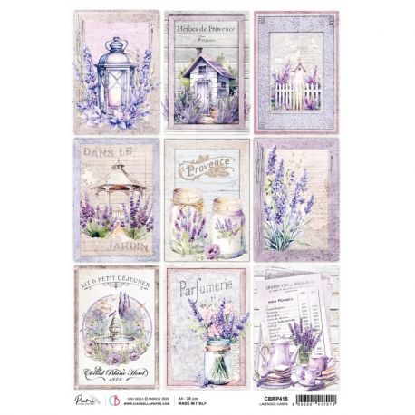 Papel de Arroz A4 Ciao Bella - Lavender Cards