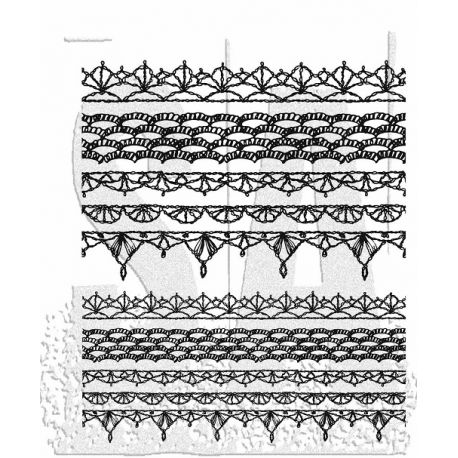 Tim Holtz® Stamp Set: Crochet Trims