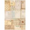 Papel de arroz A4 - GOLDEN HARMONY - Letters