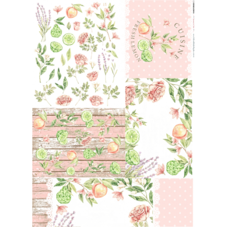 Lamina de seda 50x70 -  La Tiendita Shabby chic