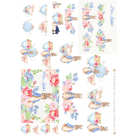 Lamina de seda 50x70 -  La Tiendita Shabby chic