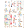 Lamina de seda 50x70 -  La Tiendita Shabby chic