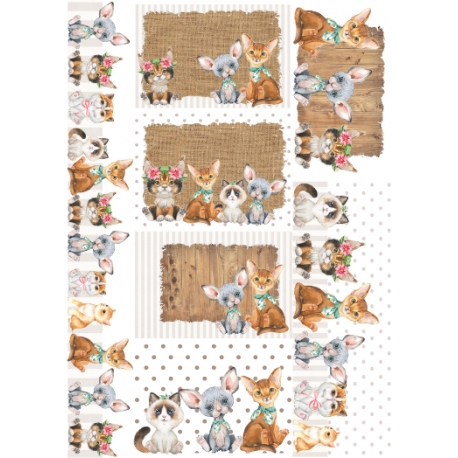 Lamina de seda 50x70 -  La Tiendita Shabby chic