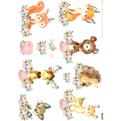 Lamina de seda 50x70 -  La Tiendita Shabby chic