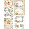 Lamina de seda 50x70 -  La Tiendita Shabby chic