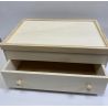 CAJA COSTURERO CON CAJON Y SOLAPA MADERA 35x23x15.5cm