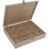 Caja MDF con 9 divisiones Y CIERRE 38x30x8cm