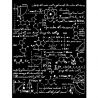Stencil Stamperia 20x25cm - FORMULAS