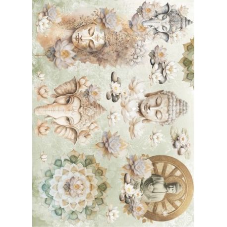 Lamina de seda 50x70 -  La Tiendita Shabby chic