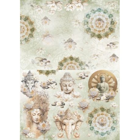 Lamina de seda 50x70 -  La Tiendita Shabby chic