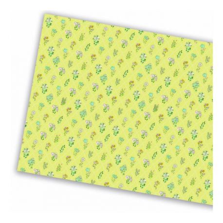 SUNNY HOUSE Paper Press - flowers on yellow