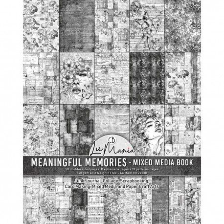 Mixed Media book MEANINGFUL MEMORIES A4