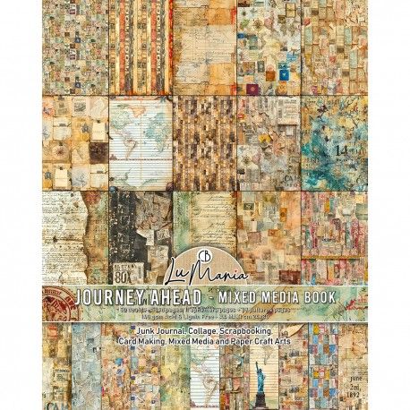 Mixed Media book JOURNEY AHEAD A4