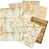 A5 Tissue Paper Set - 24 Sheets VINTAGE MANUSCRIPT