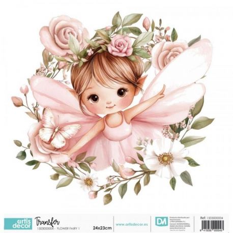 Transfer 24x23cm FLOWER FAIRY