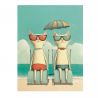 Transfer 24x23cm CATS SUNBATHING