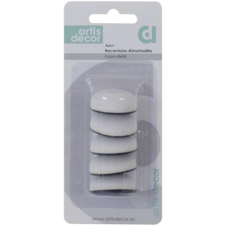 PACK 5 ALMOHADILLAS REDONDAS 3cm: PARA APLIC.