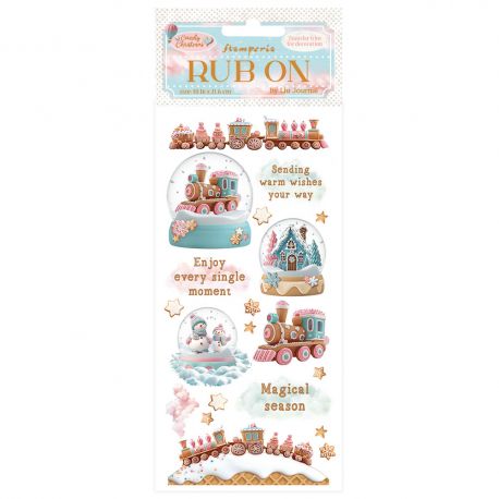 Tim Rub-On 10x21.6cm - CANDY CHRISTMAS