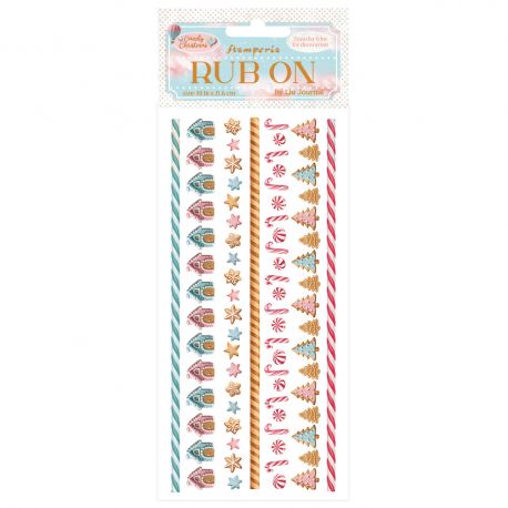 Tim Rub-On 10x21.6cm - CANDY CHRISTMAS