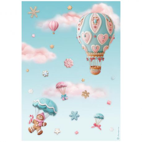 Papel de arroz DinA4 CANDY CHRISTMAS
